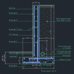 Cmu Retaining Wall Detail Dwg