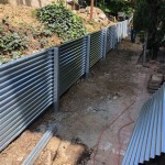 Corrugated Metal Retaining Wall