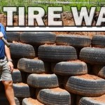 How To Build A Retaining Wall Out Of Tires