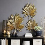 Metal Palm Leaf Wall Decor