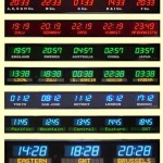 Multiple Time Zone Digital Wall Clock