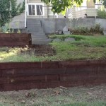 Railroad Tie Wall