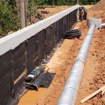 Retaining Wall Drainage Pipe