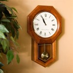 Schoolhouse Chime Wall Clock With Pendulum