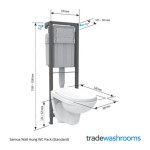 Wall Hung Toilet Frame Dimensions