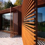 Wooden Slat Outdoor Wall